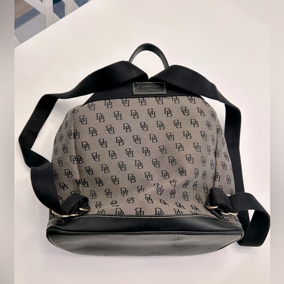 Dooney & Bourke Gray and Black Backpack 13”x14”. Great Condition - Picture 6 of 8